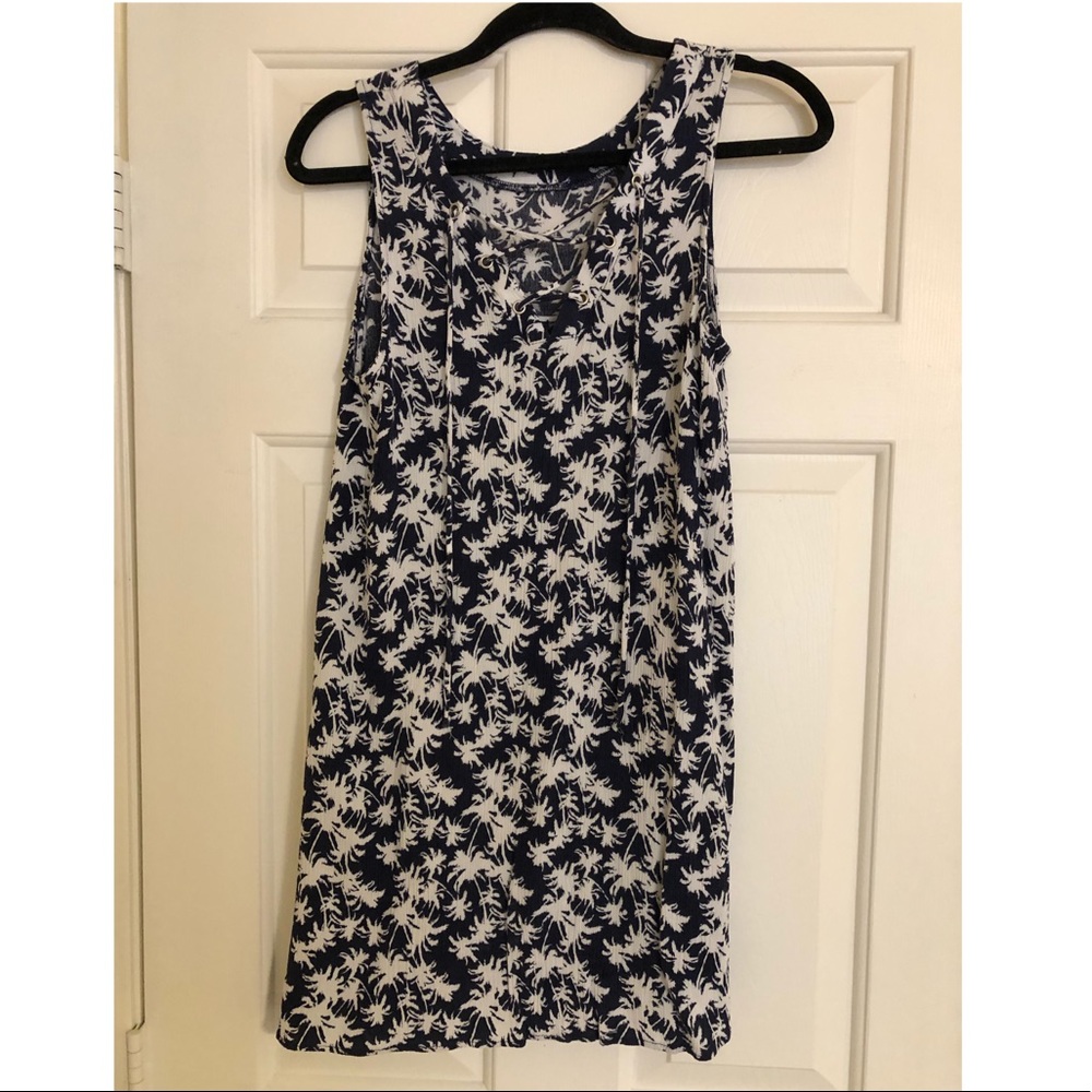 Palm tree patterned dress